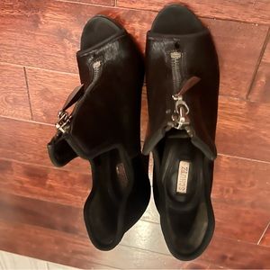 Schutz open toes ankle bootie